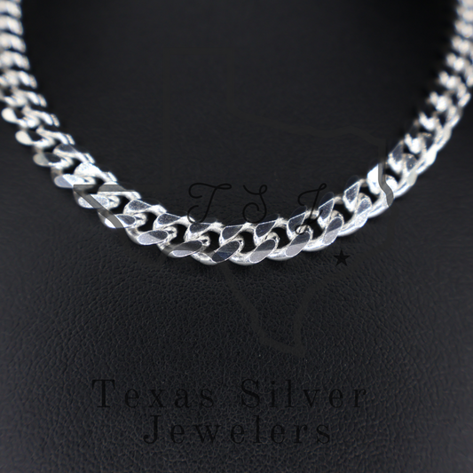 Sterling Silver Curb Chain - 6.5mm