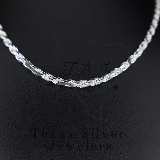 Sterling Silver Rope Chain - 2.8mm