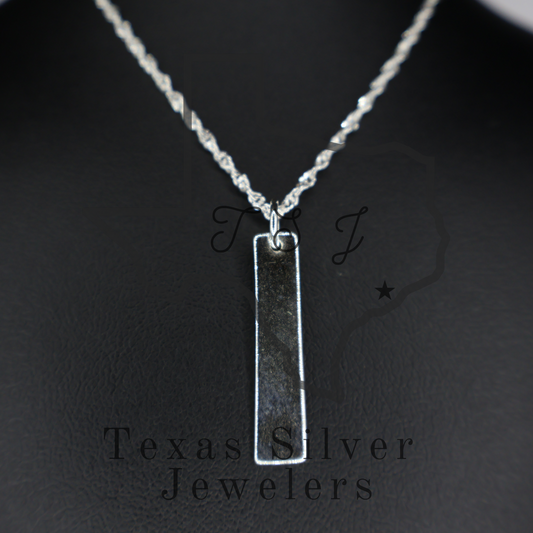Personalized Drop Bar Necklace