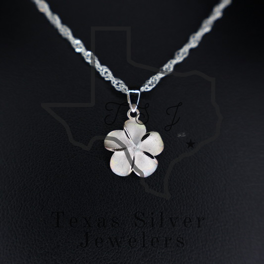 Youth Necklace with Satin Flower Pendant