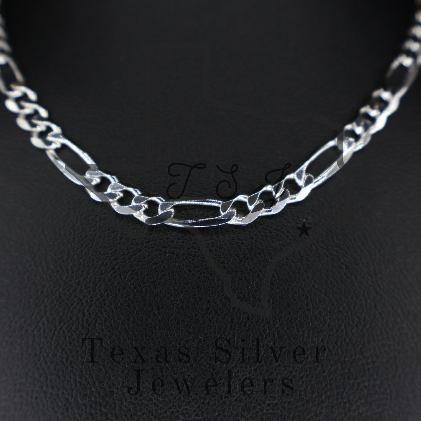 Sterling Silver Figaro Chain - 4.75mm