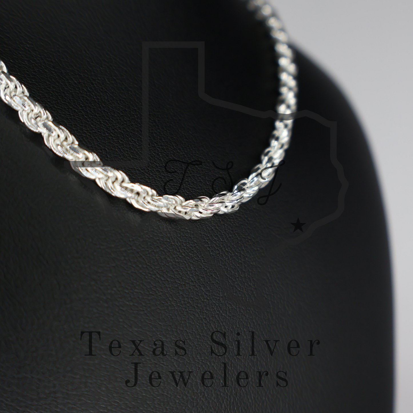 Sterling Silver Rope Chain - 3.8mm