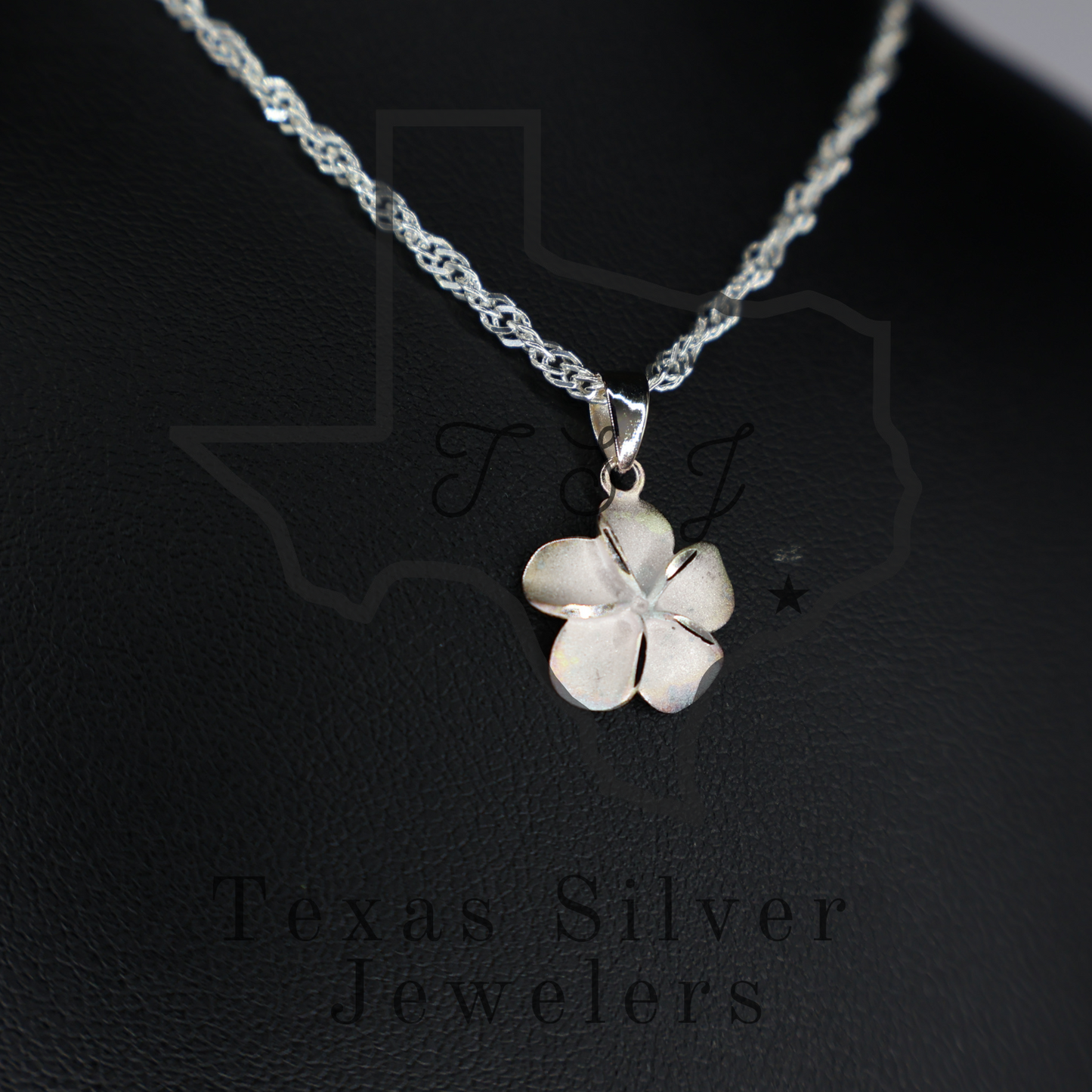 Youth Necklace with Satin Flower Pendant