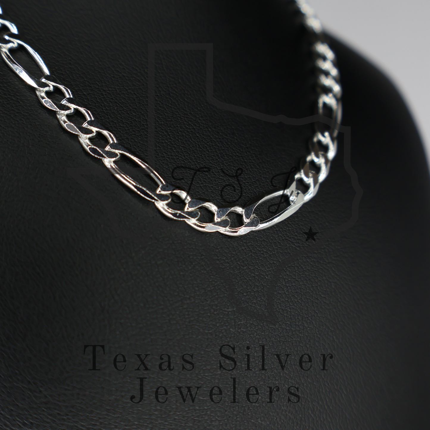 Sterling Silver Figaro Chain - 5.5mm