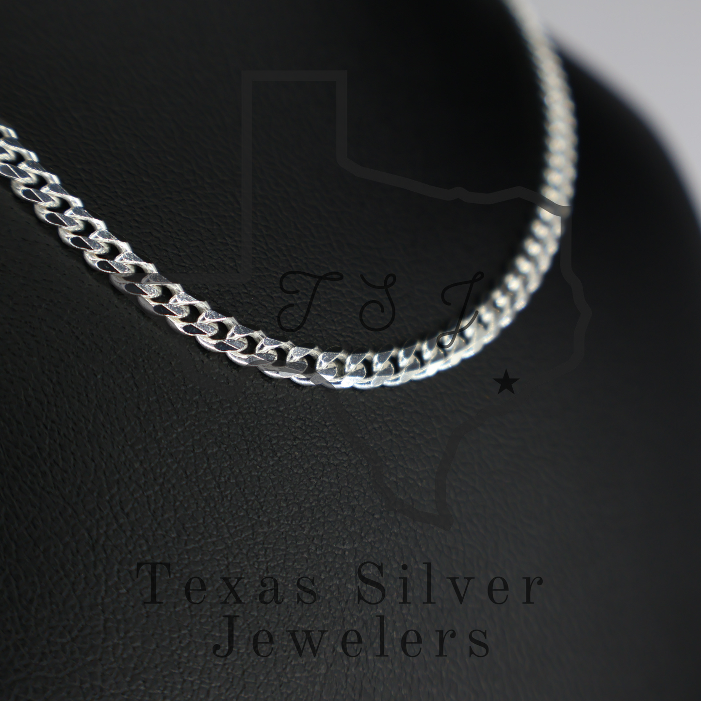 Sterling Silver Curb Chain - 3.5mm