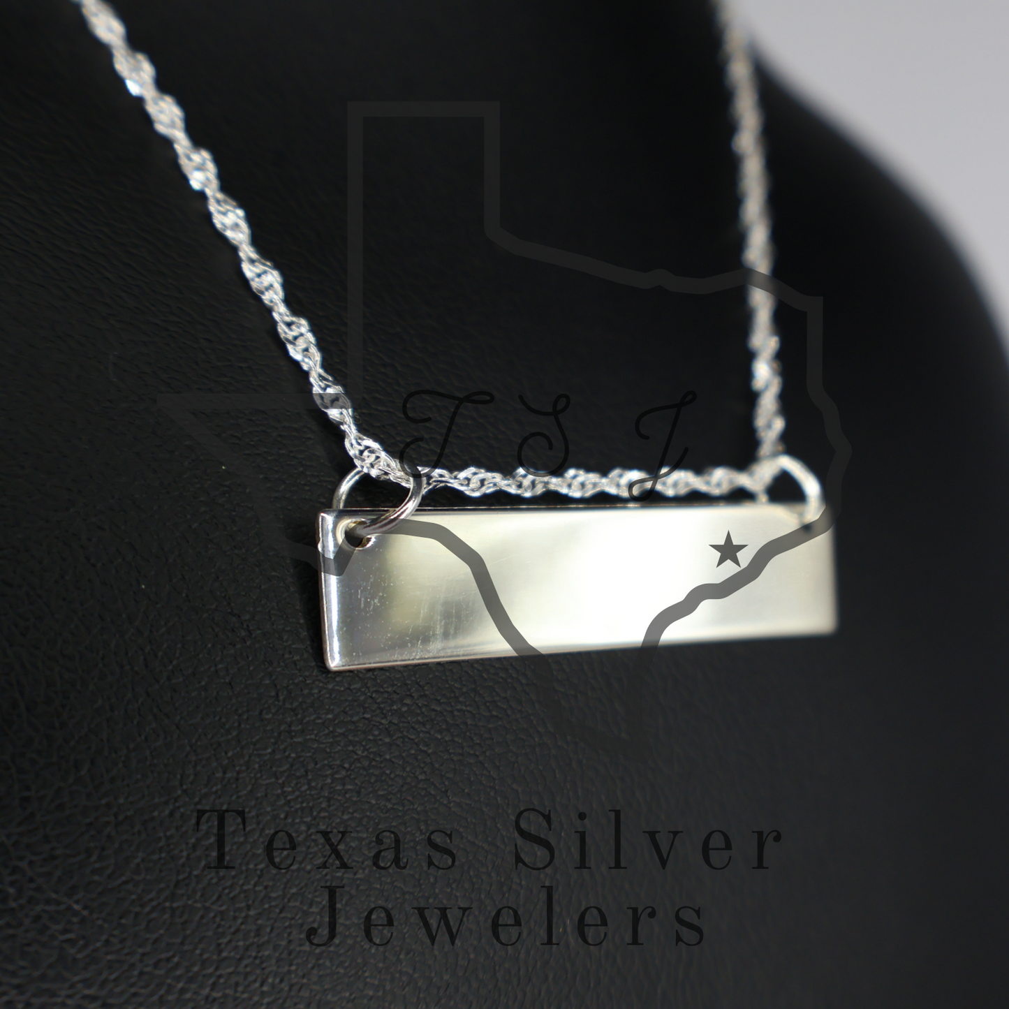 Personalized Horizontal Bar Necklace