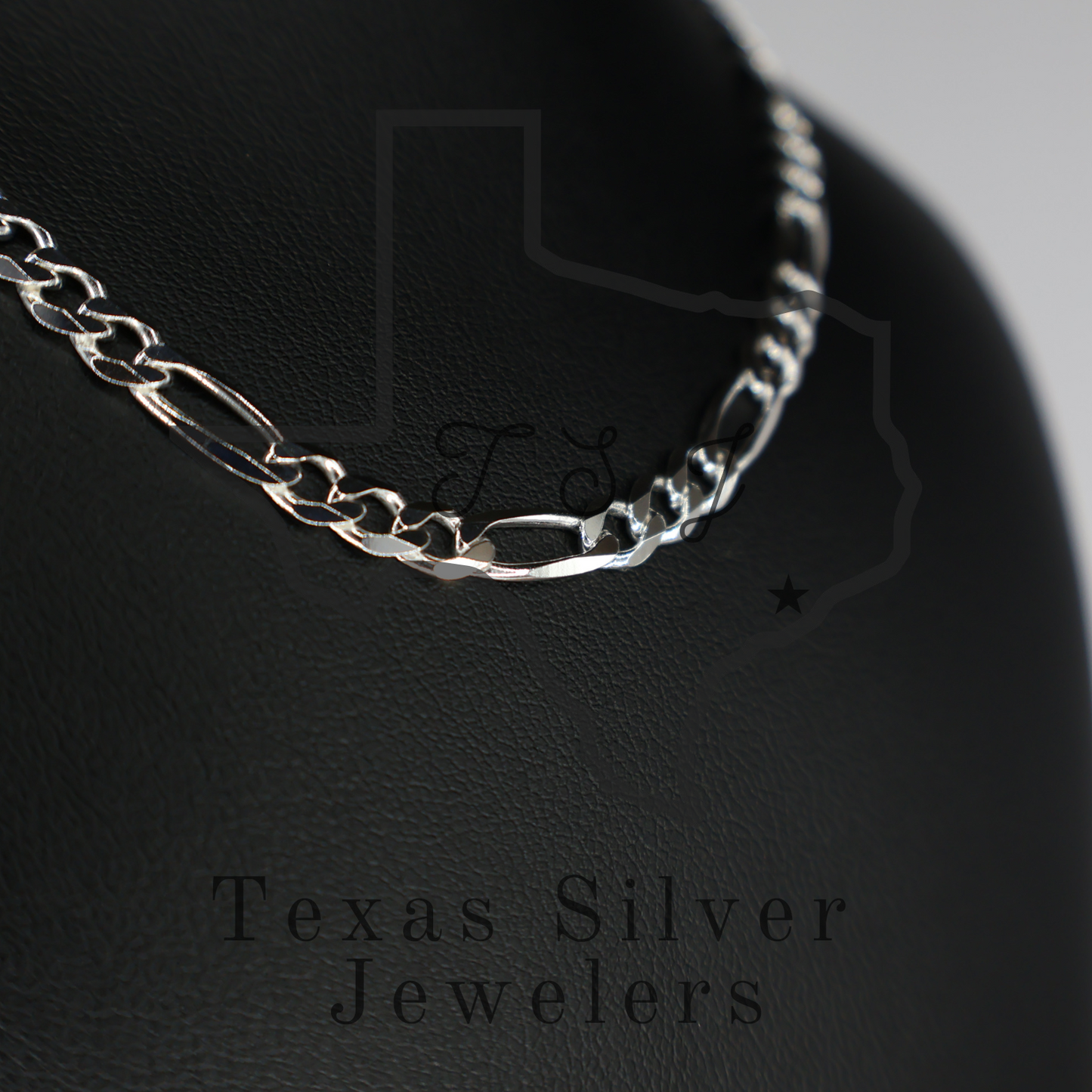 Sterling Silver Figaro Chain - 4.75mm