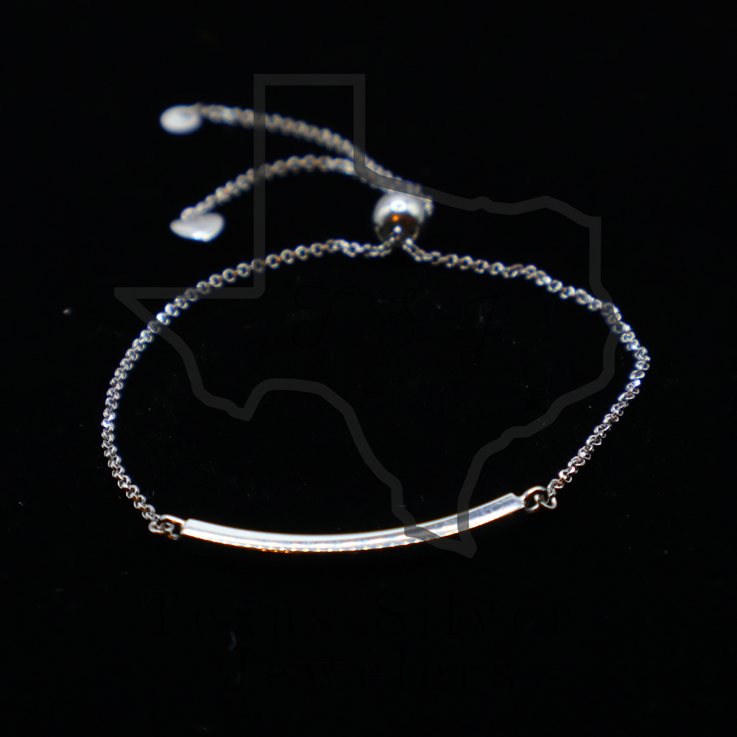 Bolo Bracelet with Curved Bar